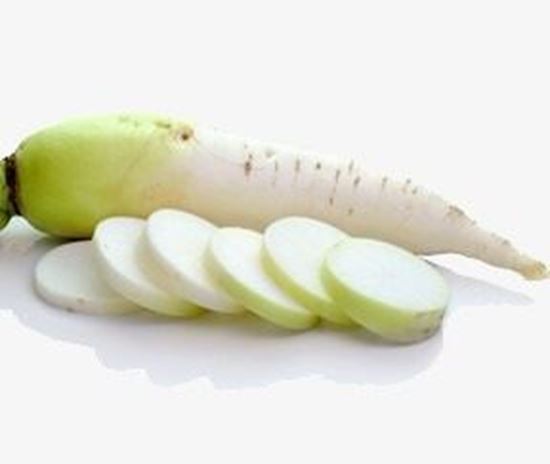 الصورة: فجل أبيض شرائح