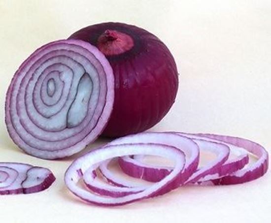الصورة: بصل احمر حلقات